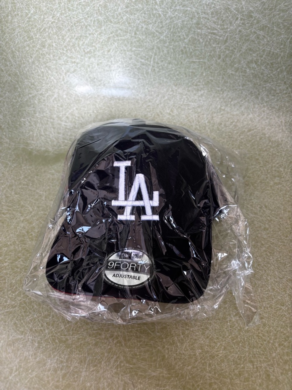 Dodgers LA New Era Black and White LA 9FORTY Adjustable Cap